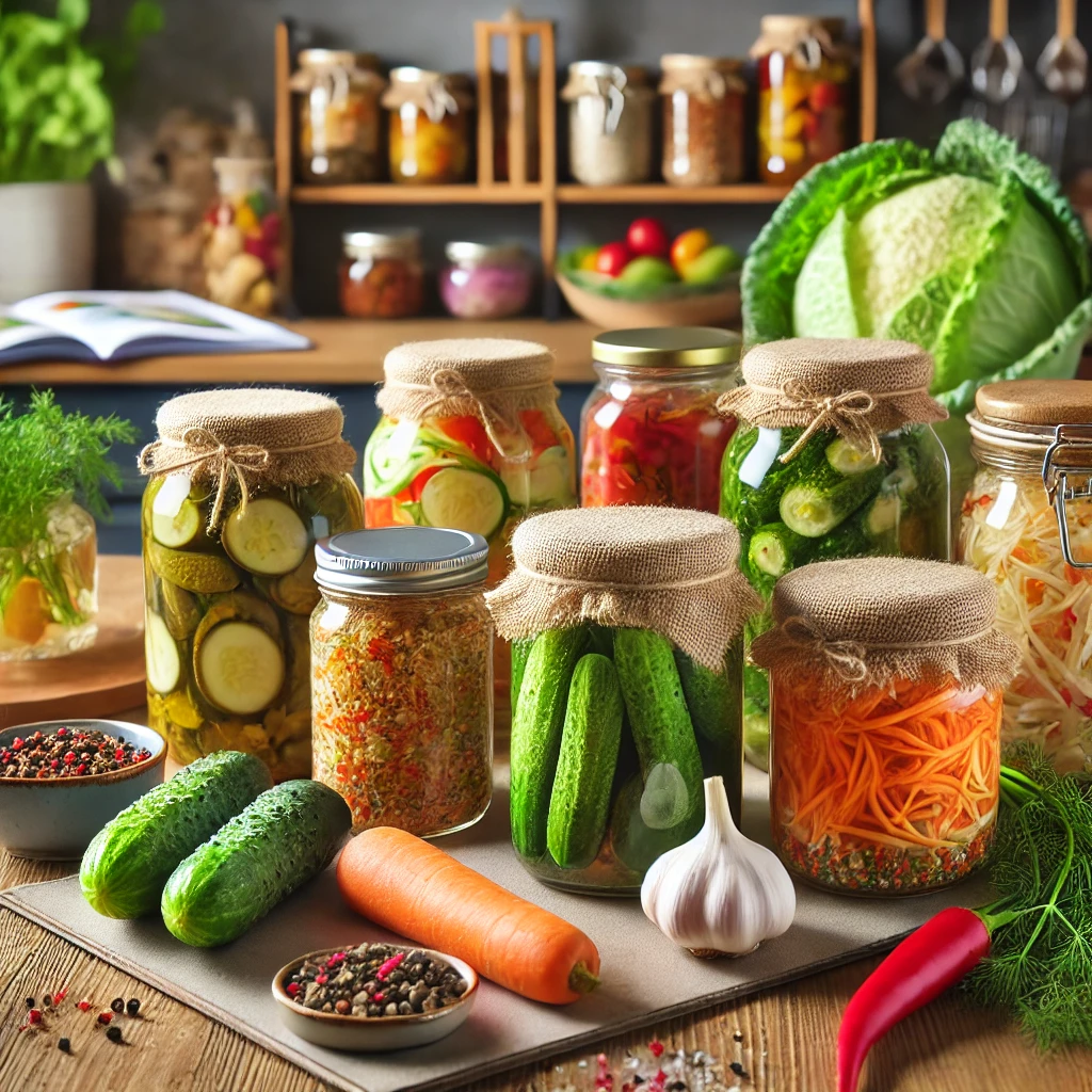 bienfaits-aliments-fermentes-burger-pickles-maison