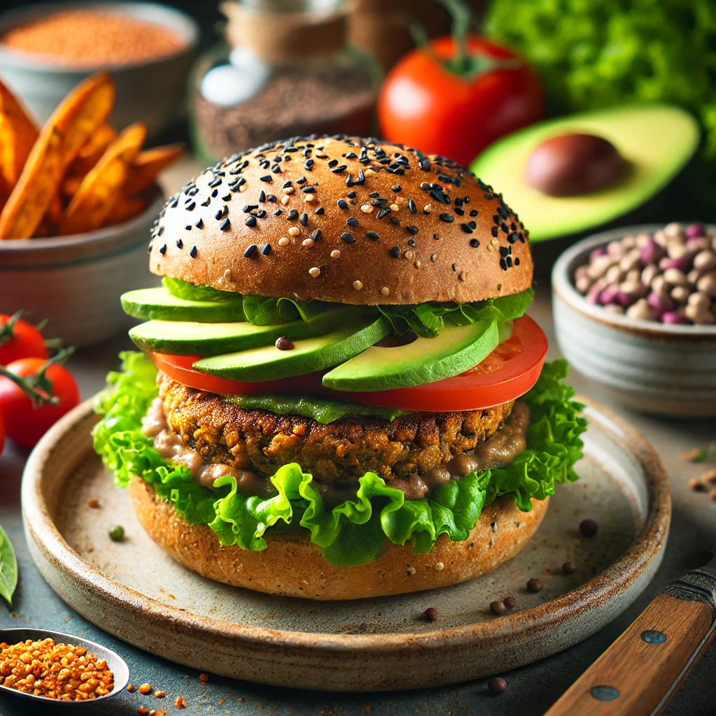 burger-vegetarien-riche-en-proteines-recette