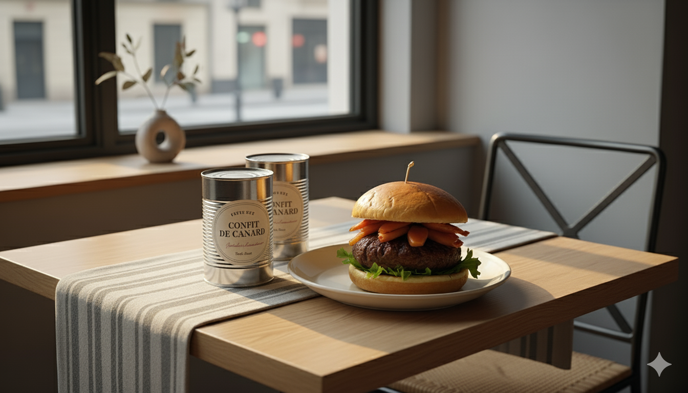 burger au confit de canard